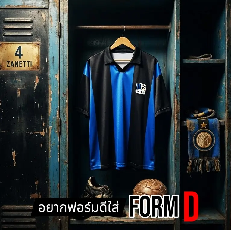 FORM D เสื้อฟุตบอลวินเทจ ทีมงูใหญ่มิลาน ยุค90 ทรง OVERSIZE ข