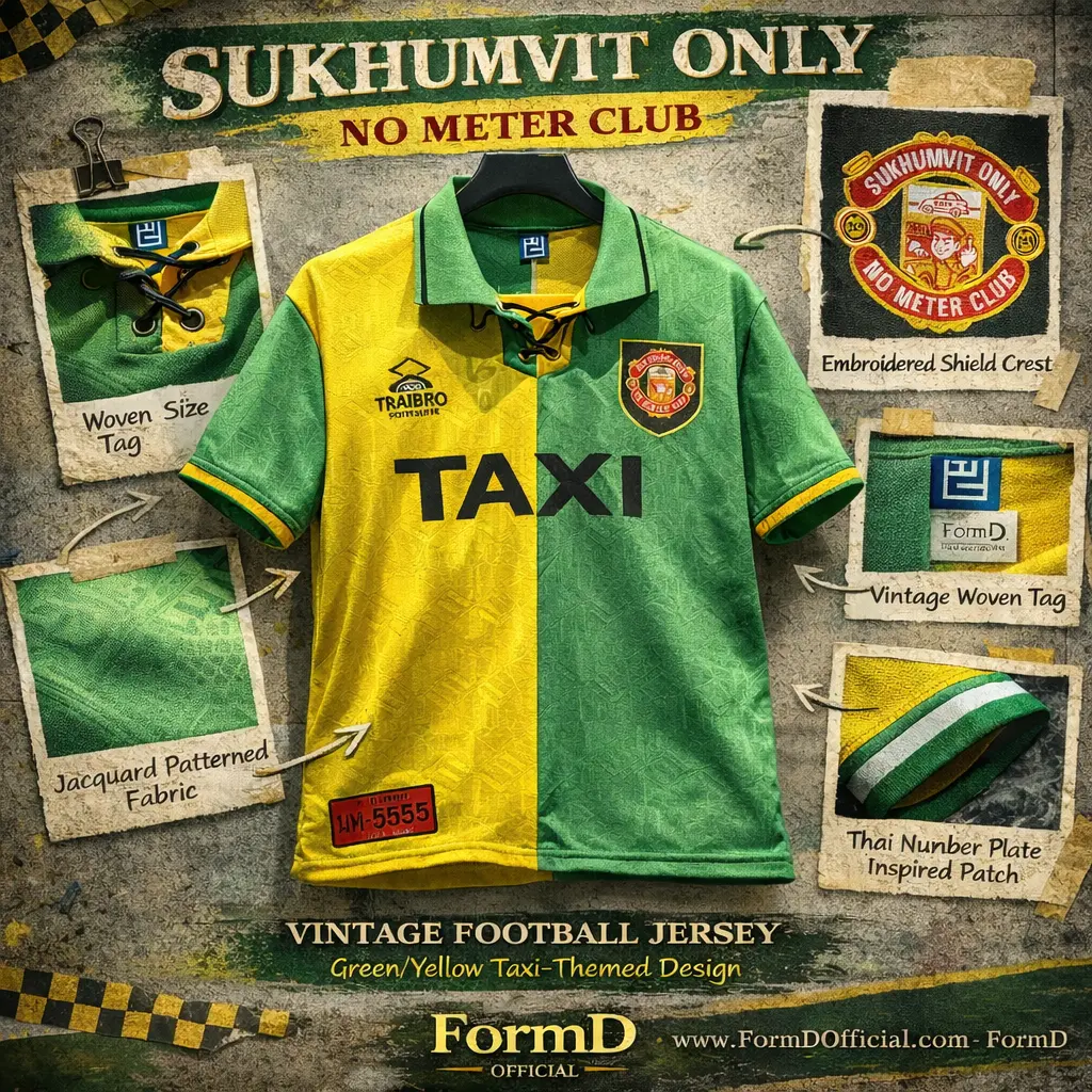 Man Utd 1992/93 TAXI Edition คอเชือก ผ้าทอ